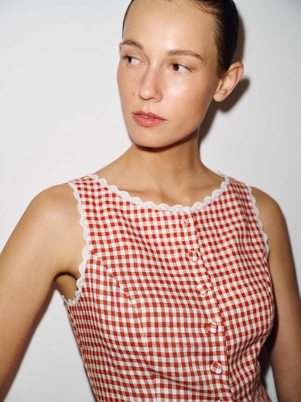 Reformation Amela Linen Top, US2 4 6 - Picture 2 of 10